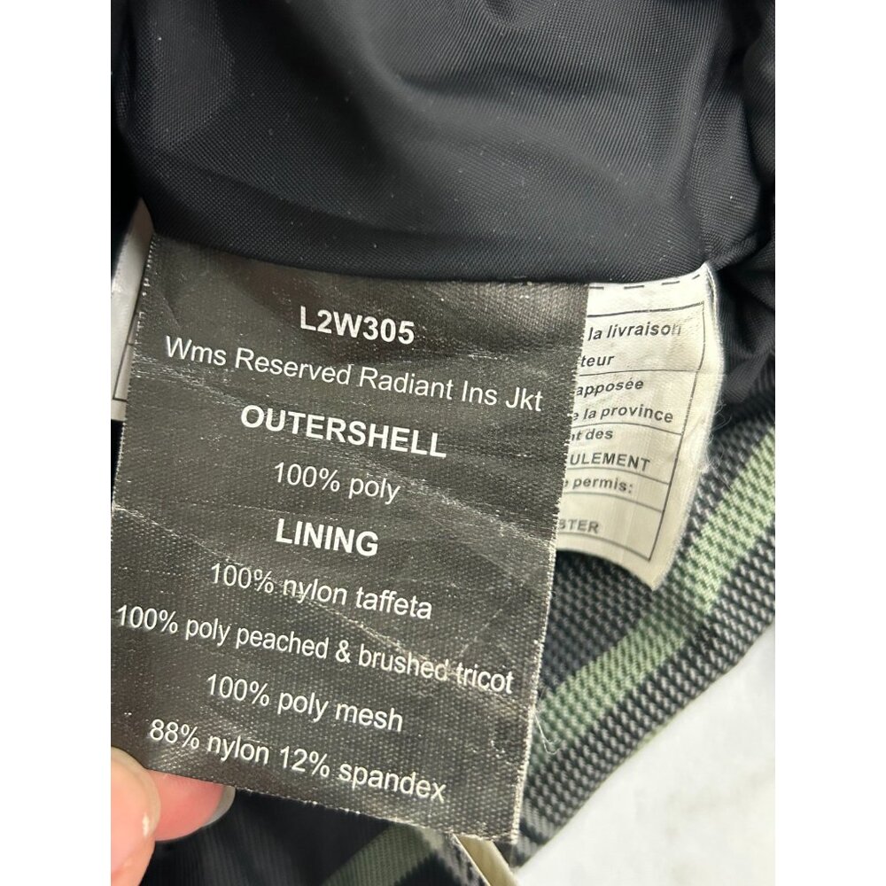 Womens 686 Reserved Radiant Insulated Jacket L Black & Green  Waterproof & Breat - Picture 16 of 16